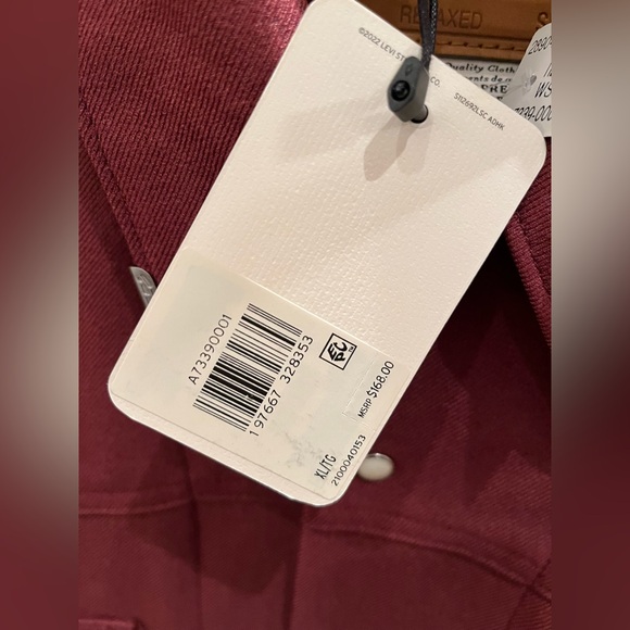 NWT Levi’s Western Jacket Mahogany - Picture 6 of 9